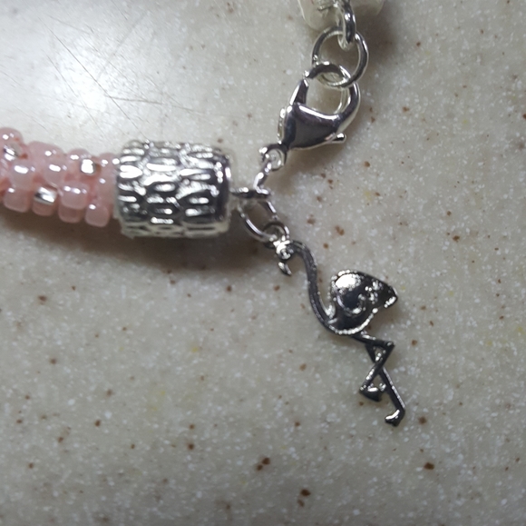 Gorgeous handmade Flamingo bracelet - Picture 2 of 7